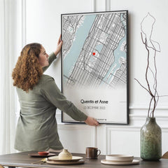 Affiche Personnalisée Couple La où tout a commencé – Amour & Lieu De Rencontre - Créations d'Agathe