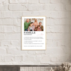 Affiche personnalisée définition de famille - Créations d'Agathe