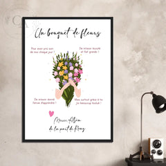 Affiche personnalisée pour Atsem - Maîtresse - Nounou - Créations d'Agathe