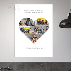 Affiche Coeur en Photos - Cadeau personnalisé pour capturer vos souvenirs - Créations d'Agathe