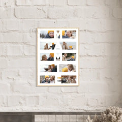 Affiche collage photo avec lettres Mamie - Créations d'Agathe