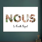 Affiche personnalisée "NOUS" en photos - Créations d'Agathe