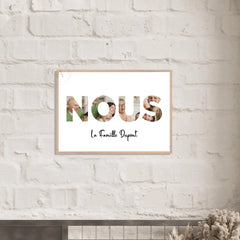 Affiche personnalisée "NOUS" en photos - Créations d'Agathe