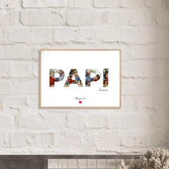 Affiche personnalisée, cadeau pour papi avec photos - Créations d'Agathe