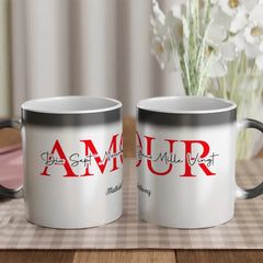 Tasse magique personnalisée "Amour" - Créations d'Agathe