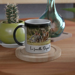 Tasse magique personnalisée famille + photo - Créations d'Agathe
