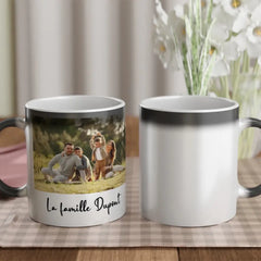 Tasse magique personnalisée famille + photo - Créations d'Agathe