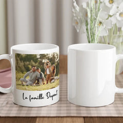 Tasse magique personnalisée famille + photo - Créations d'Agathe