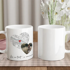 Tasse magique personnalisé "Là où tout a commencé" avec photo - Créations d'Agathe