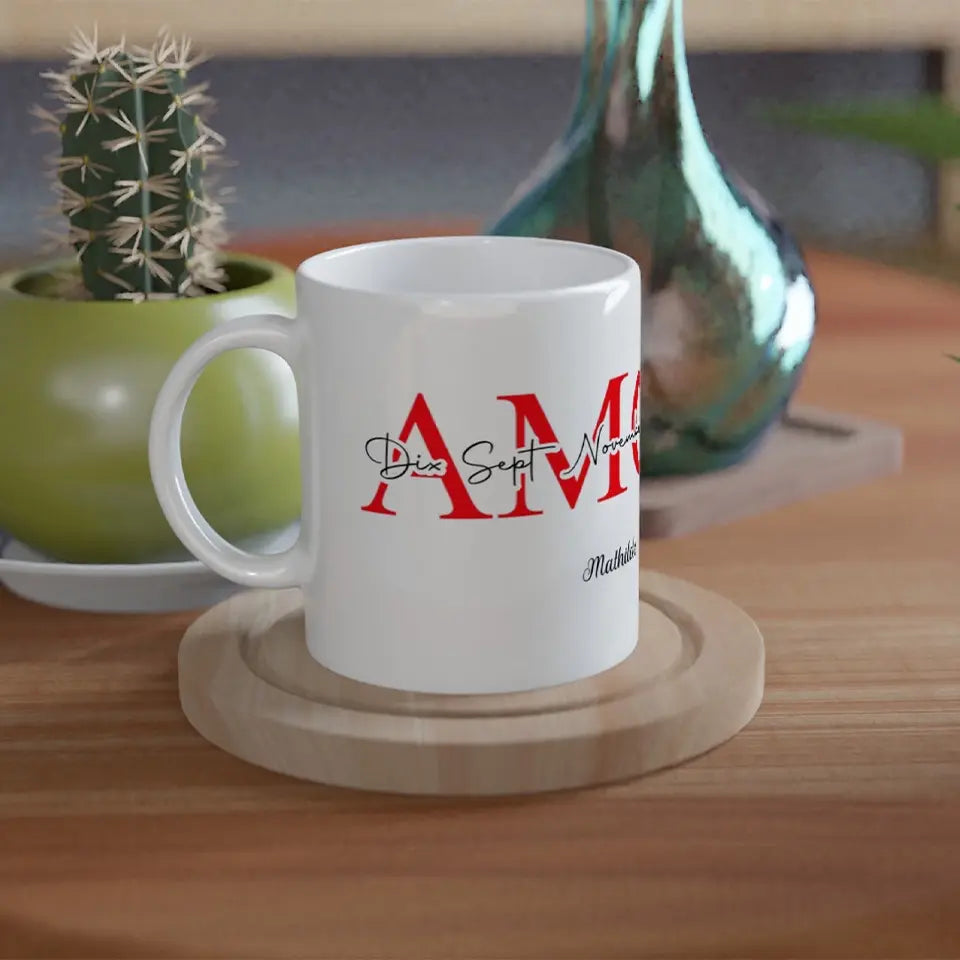 Tasse magique personnalisée "Amour" - Créations d'Agathe