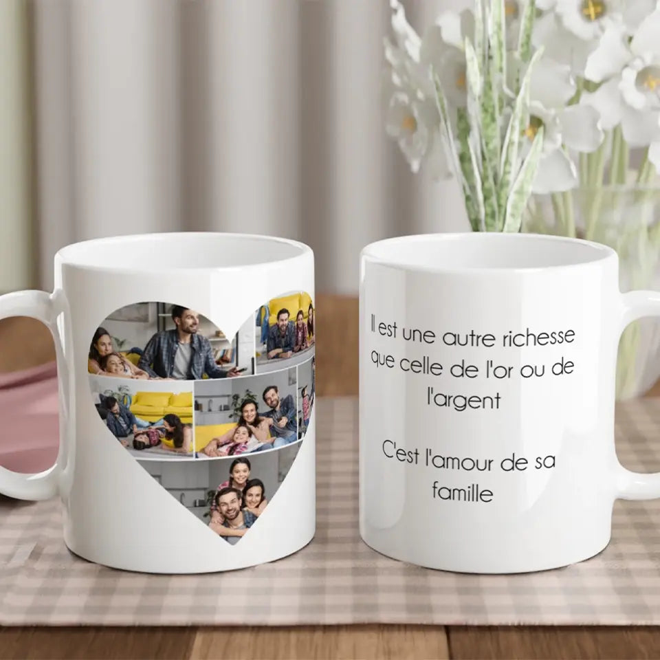Tasse magique personnalisée collage photo - Créations d'Agathe