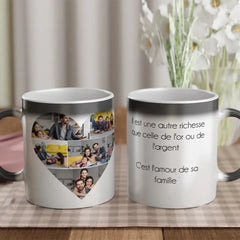 Tasse magique personnalisée collage photo - Créations d'Agathe