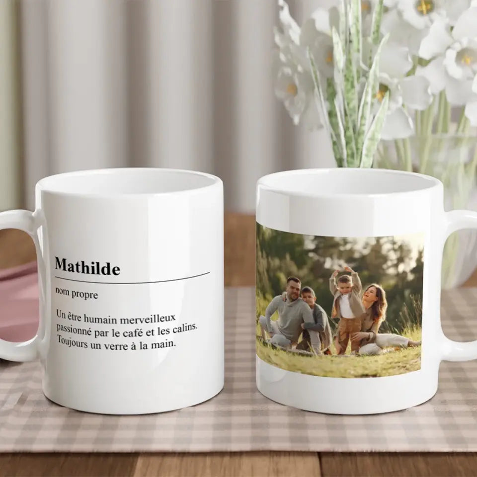 Tasse magique personnalisée définition Maman - Créations d'Agathe