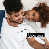 T-shirt homme personnalisé brodé "Père-fect" - Créations d'Agathe