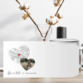 Tasse magique personnalisé "Là où tout a commencé" avec photo - Créations d'Agathe