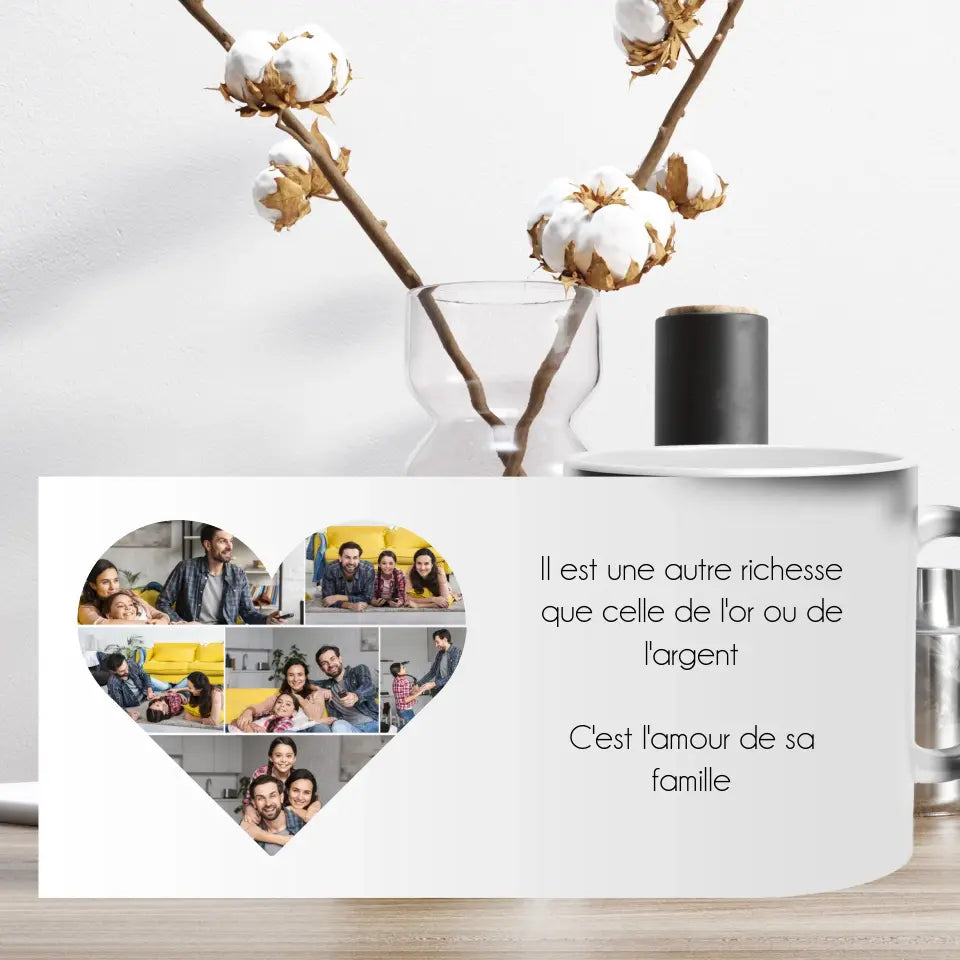 Tasse magique personnalisée collage photo - Créations d'Agathe