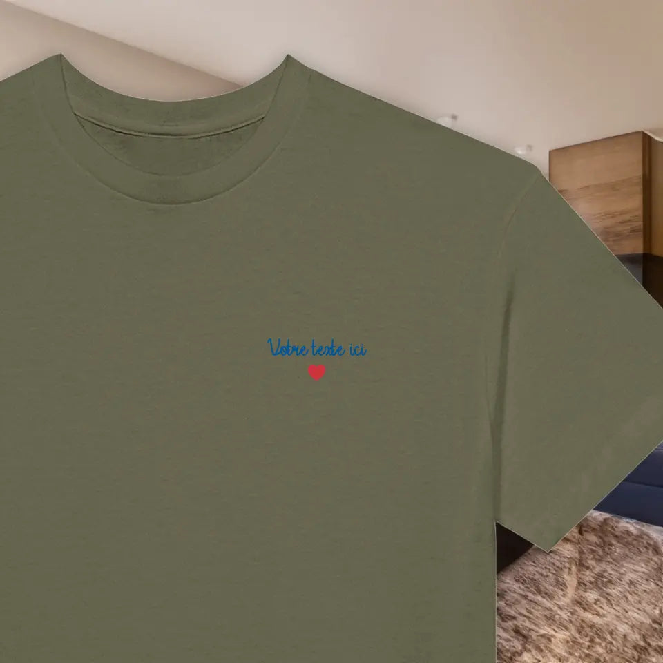 T-shirt homme personnalisé brodé - Créations d'Agathe