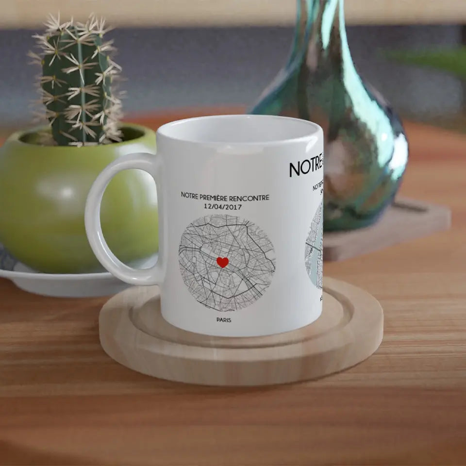 Tasse magique personnalisée Notre Histoire - Créations d'Agathe