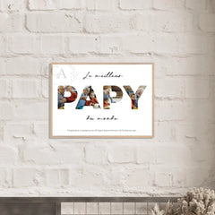 Affiche personnalisée pour Papy - Créations d'Agathe