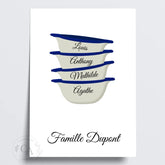 Affiche bols bretons personnalisés - Créations d'Agathe