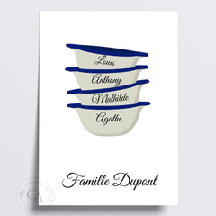 Affiche bols bretons personnalisés - Créations d'Agathe