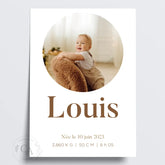 Affiche de naissance personnalisée avec photos - Créations d'Agathe