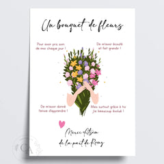 Affiche personnalisée pour Atsem - Maîtresse - Nounou - Créations d'Agathe