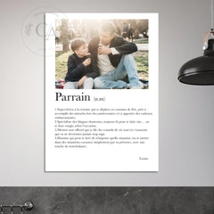 Affiche définition Parrain - Créations d'Agathe