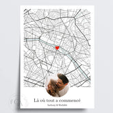 Affiche lieu de rencontre avec photo - Créations d'Agathe