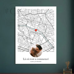 Affiche lieu de rencontre avec photo - Créations d'Agathe