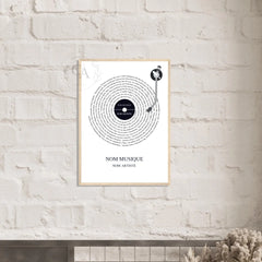 Affiche personnalisée paroles de chanson - Vinyle - Créations d'Agathe