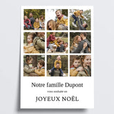 Affiche de Noël Personnalisée - Cadeau Souvenir de Famille - Créations d'Agathe
