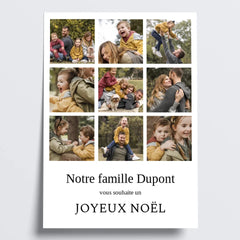Affiche de Noël Personnalisée - Cadeau Souvenir de Famille - Créations d'Agathe