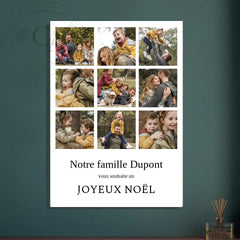 Affiche de Noël Personnalisée - Cadeau Souvenir de Famille - Créations d'Agathe