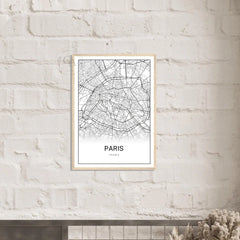 Affiche personnalisée Carte de ville avec coordonnées GPS - Créations d'Agathe