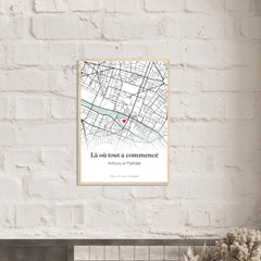 Là où tout a commencé - Carte de ville personnalisée