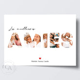 Affiche personnalisée Pêle-mêle "Meilleures amies"