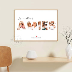 Affiche personnalisée Pêle-mêle "Meilleures amies"