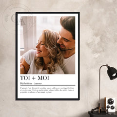 Affiche personnalisée "Citation sur l'Amour"