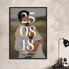 Affiche personnalisée - Amour et photo