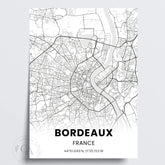 Affiche personnalisée Ville de France