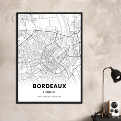 Affiche personnalisée Ville de France