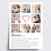 Affiche personnalisée définition "Mamie" / Pêle-mêle