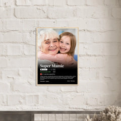 Affiche film Netflix Super Mamie personnalisée