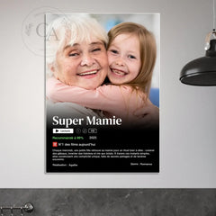 Affiche film Netflix Super Mamie personnalisée