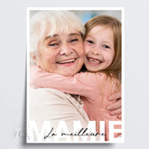 Affiche personnalisée "La meilleure Mamie"