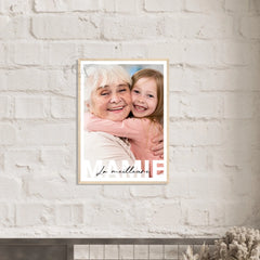 Affiche personnalisée "La meilleure Mamie"