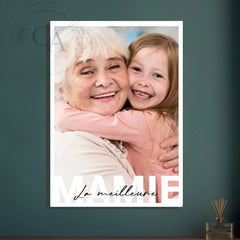 Affiche personnalisée "La meilleure Mamie"