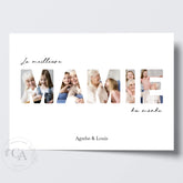 Affiche personnalisée "La meilleure Mamie du monde"