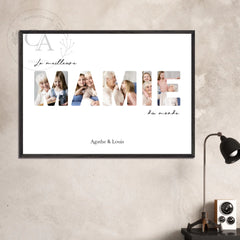 Affiche personnalisée "La meilleure Mamie du monde"